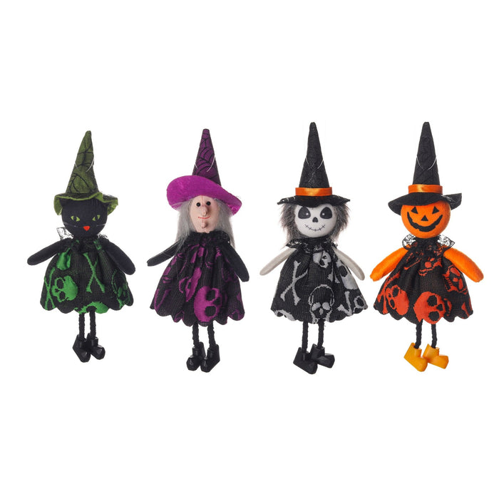 Halloween Decoration Cartoon Pumpkin Witch Pendant Children's Party Supplies