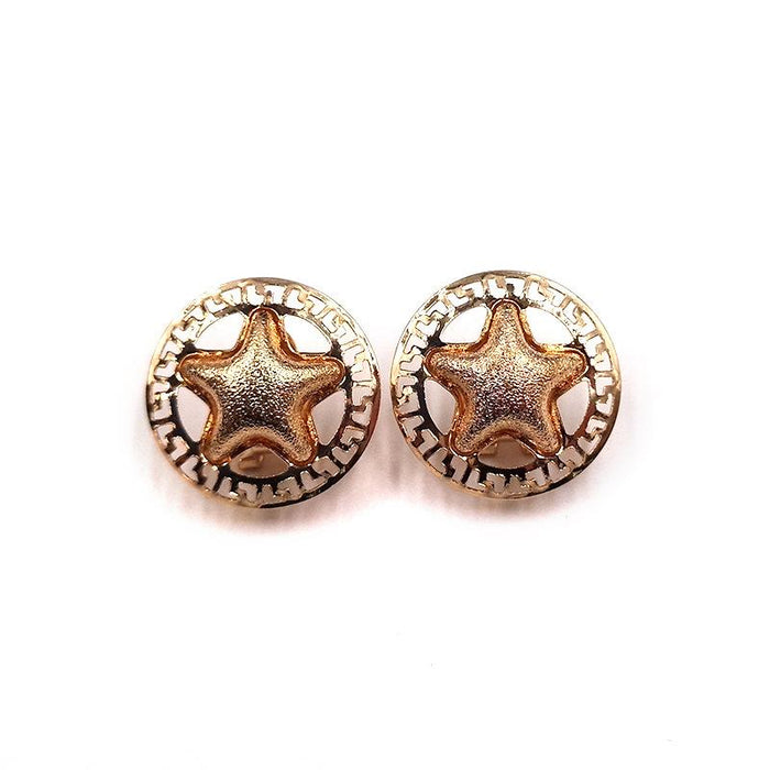 New Vintage Fashion Creativity Exaggerated Gold Earrings Jewelry