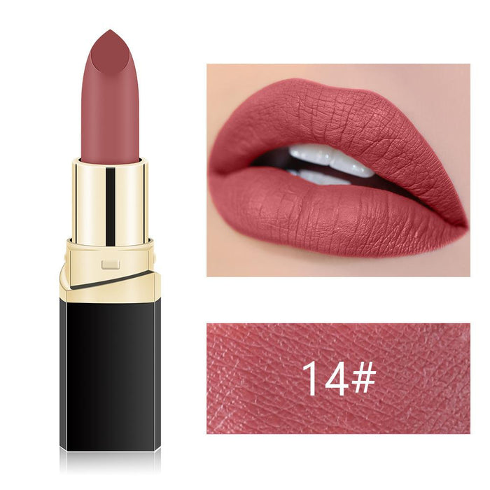 Matte fog face velvet lipstick is not easy to decolour black pipe lipstick.