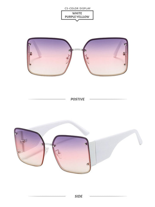 Square metal sunglasses