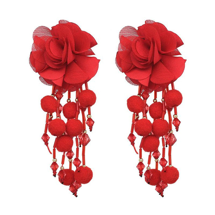 New Rose Fashion Tassel Women's Earrings Earrings