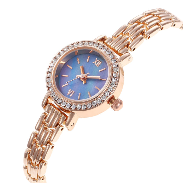 Women Watch Rhinestone Steel Quartz Fashion Wristwatch  LLZ14208