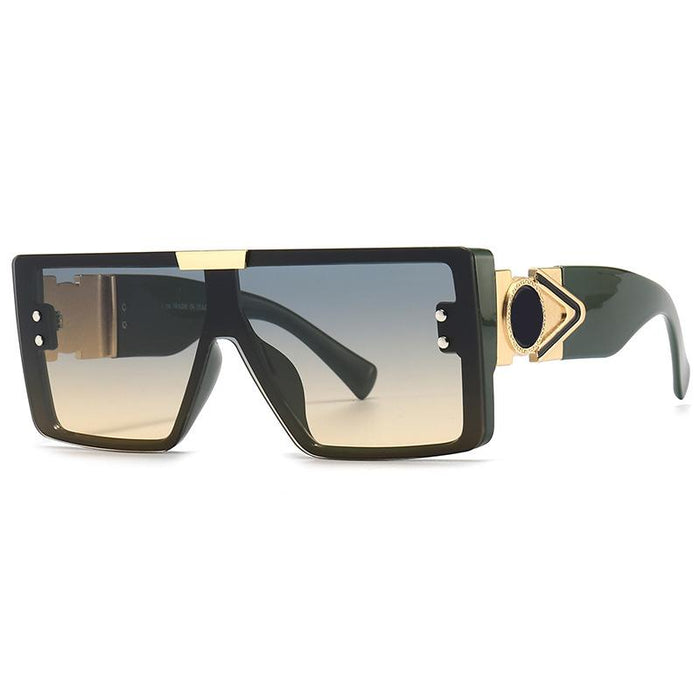 Large frame sunglasses frameless conjoined Sunglasses