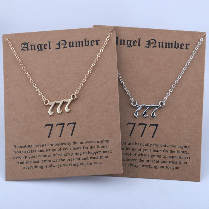 Stainless Steel Chain Vacuum Plated Digital Card Clavicle Chain