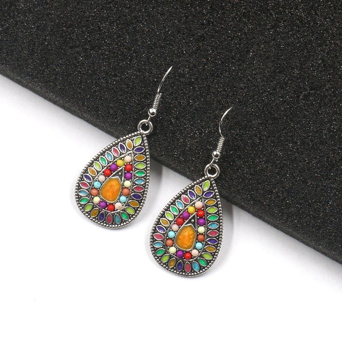 Bohemian Fashion Drop Shaped Pendant Earrings Jewelry