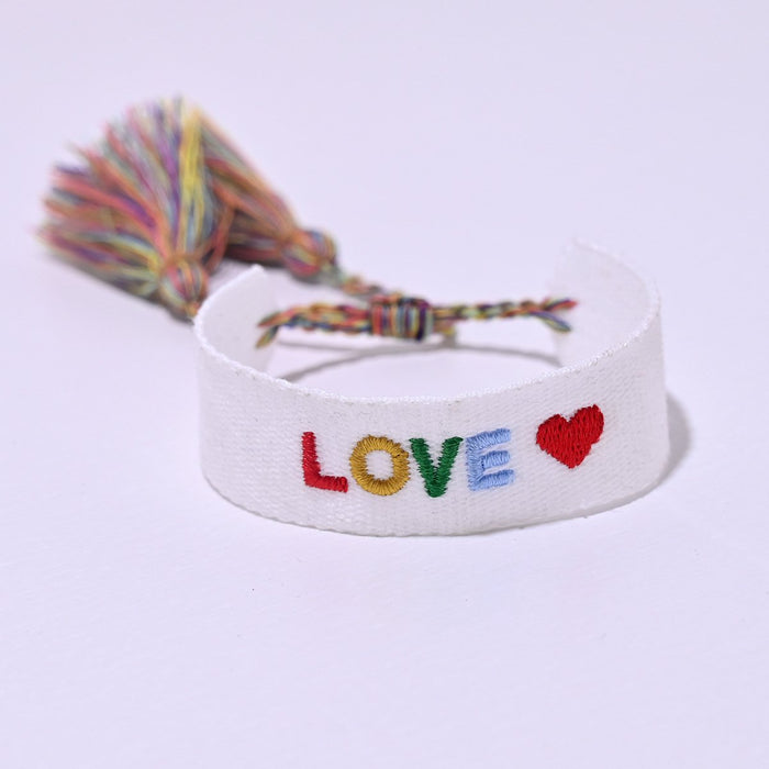 Bohemian Handmade Embroidery LOVE Letter Bracelet