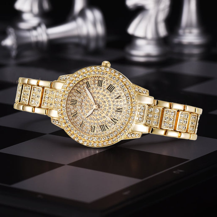 Women Ladies Wrist Watches Luxury Brand Rhinestone Bracelet Watches Female