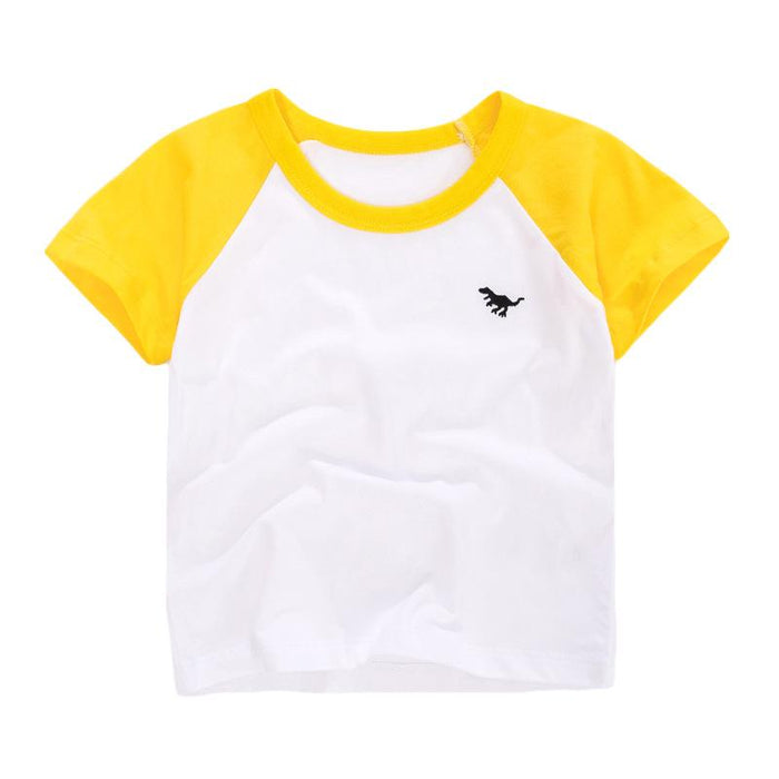 Cotton Round Neck Short Sleeve Summer New Children's T-shirt