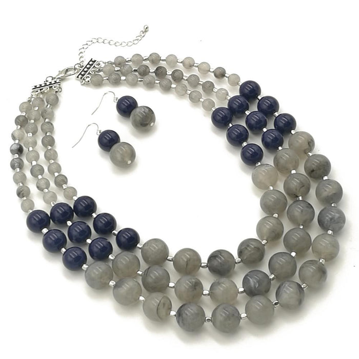 Women's Jewelry Fashion Simple Beaded Multi-layer Necklace Accessories