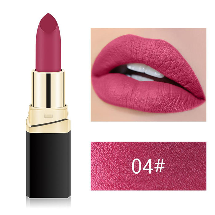 Matte fog face velvet lipstick is not easy to decolour black pipe lipstick.