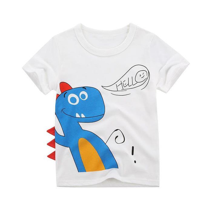 Dinosaur half sleeve children's wear