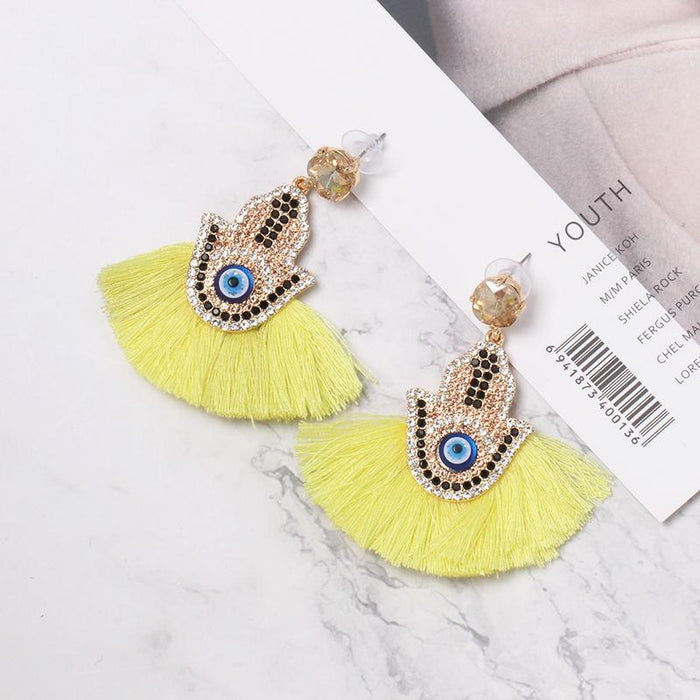 New fan tassel female Earrings accessories