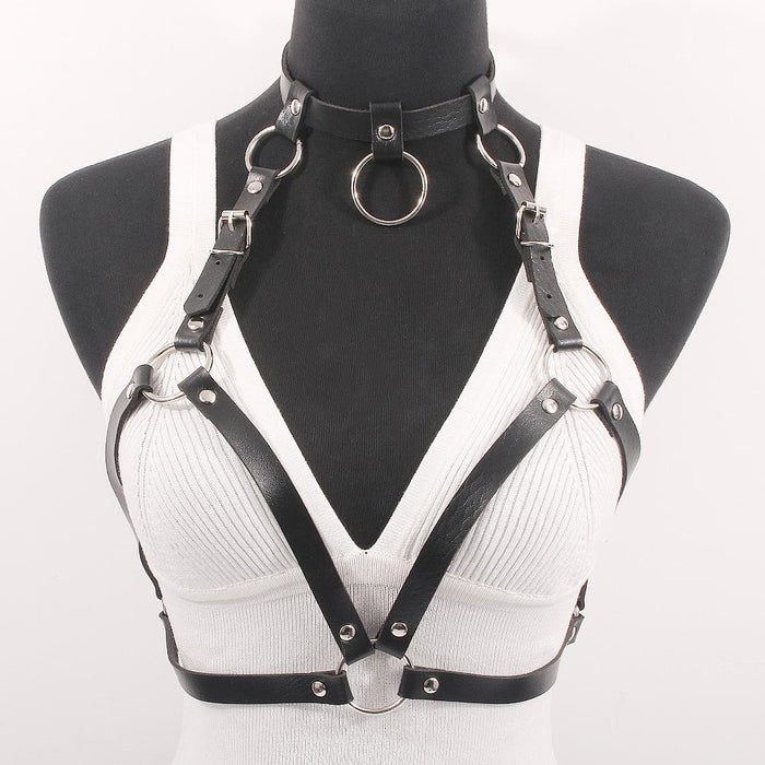 Women Sexy PU Body Chain