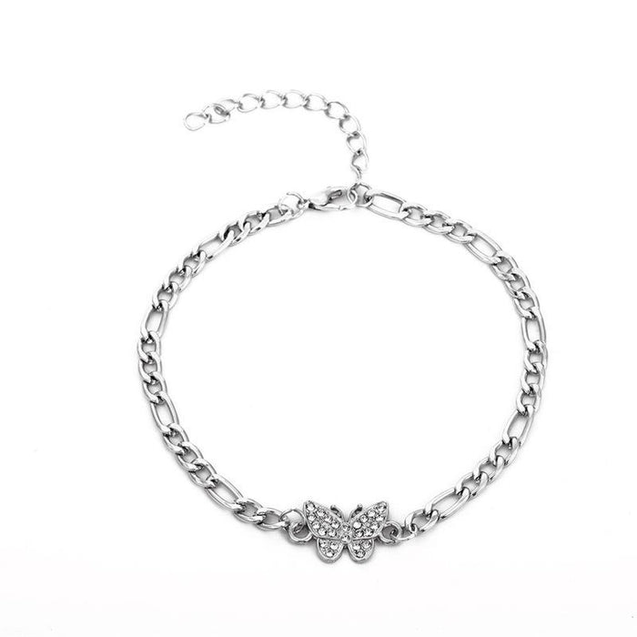 Women's butterfly anklet