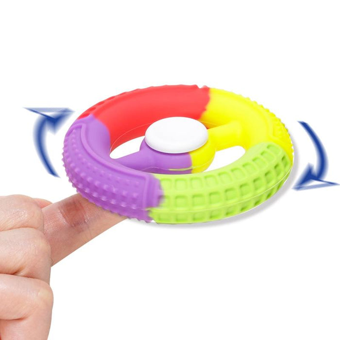 New silicone fidget spinner hand grip ring finger forearm trainer