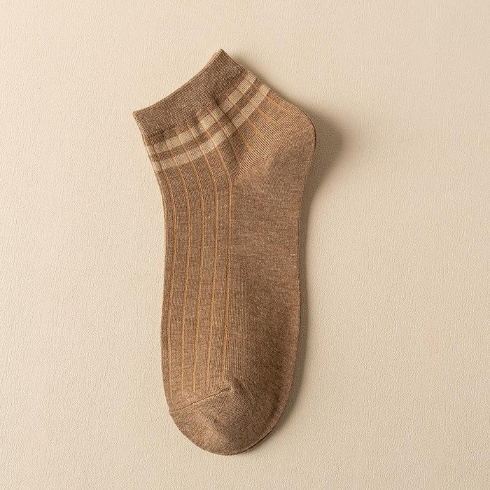 New Striped Boat Socks Sweat-absorbing Breathable Cotton Socks