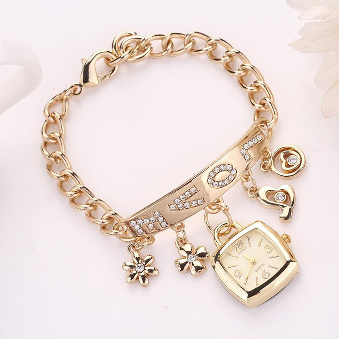 CINDY XM032 Women's Stainless Steel Bracelet Watch Female Fashion Love Bracelet Watch