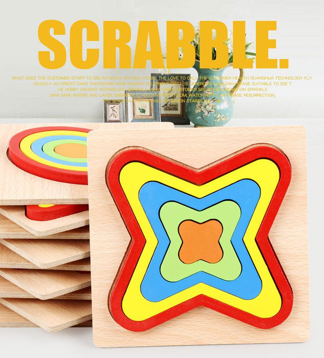 Children's Three-dimensional Puzzle Wooden Toy