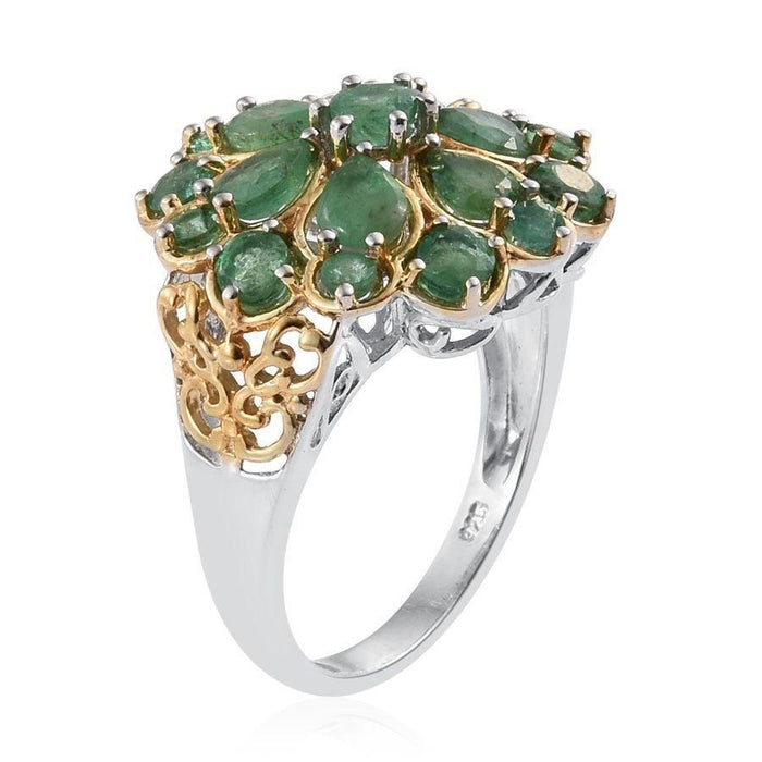 Fashion Gold colour Green  Zircon Rings