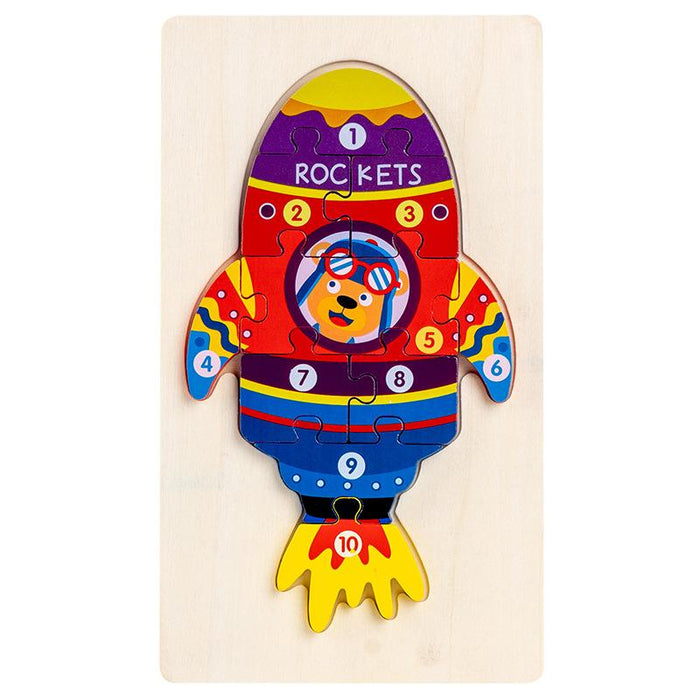 Children's puzzle three-dimensional buckle puzzle wooden toy