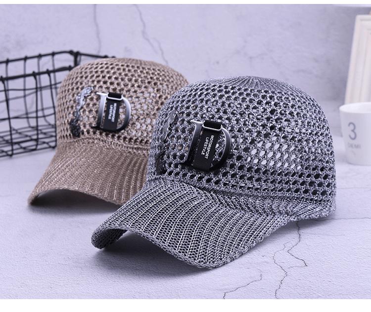 Summer Fashion Hollow Letter D Sun Protection Knight Cap