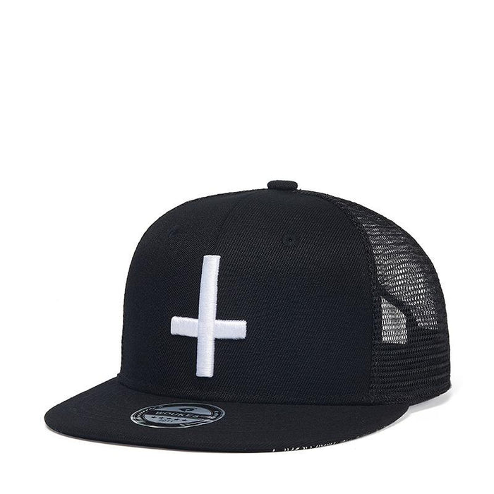 New Street Versatile Cross Embroidered Baseball Cap