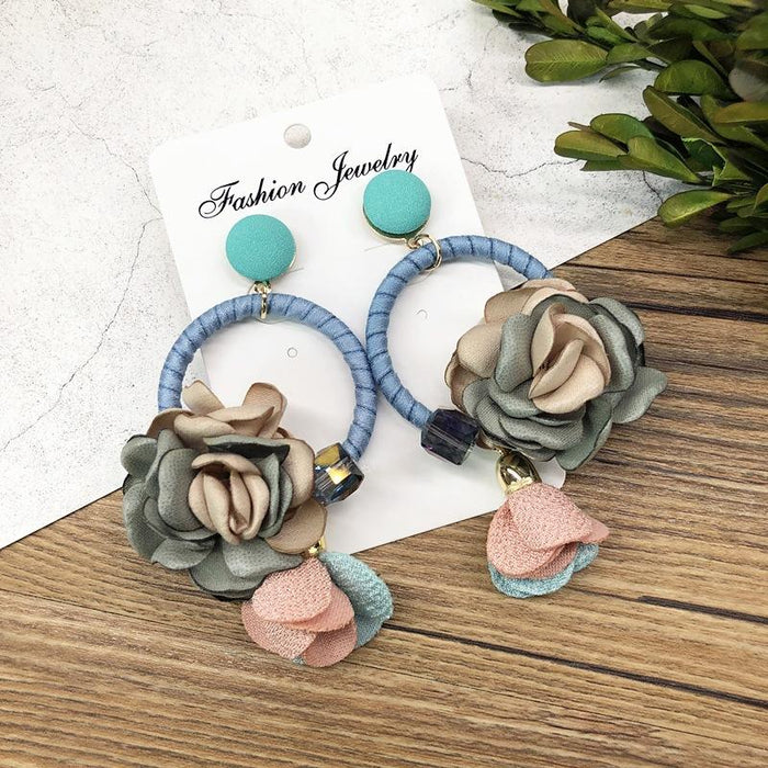 Multi Style Handmade Flower Earrings