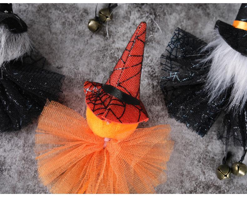 Halloween Party Bar Decorated Pumpkin Ghost Witch Black Cat Pendant