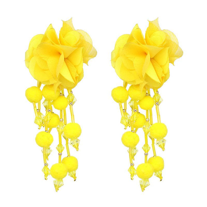 New Rose Fashion Tassel Women's Earrings Earrings