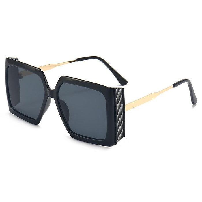 Square large frame Sequin light luxury Sunglasses