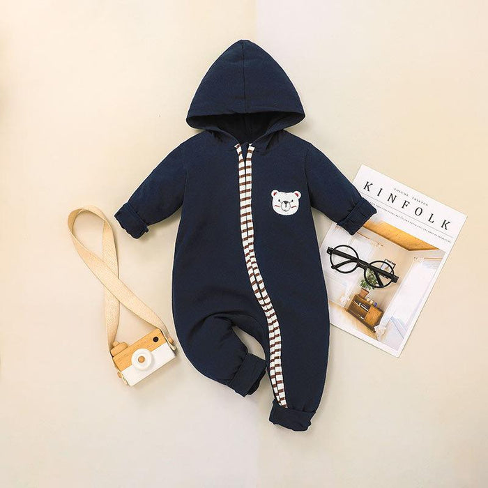 Baby Long Sleeve Hooded Jumpsuit