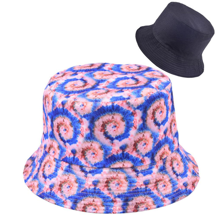 Multi-style Printed Fisherman Hat Outdoor Sun Hat Double-sided