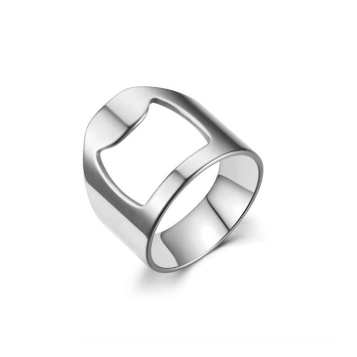 Corkscrew titanium ring