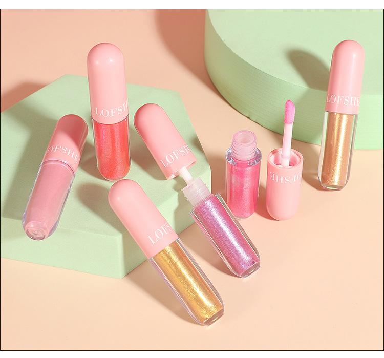 6-colour lip gloss cover box waterproof Lip Glaze