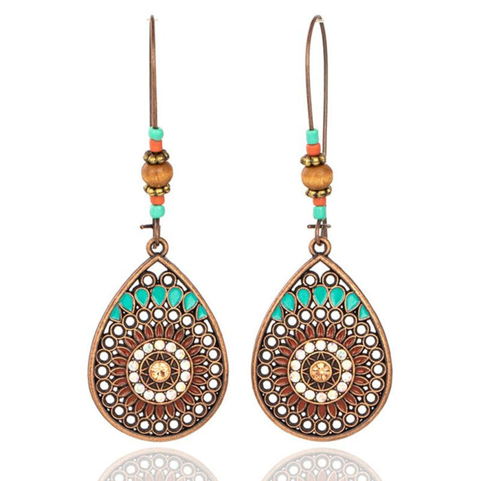 Personalized Fashion Retro Drop-shaped Long Oil Drop Earrings