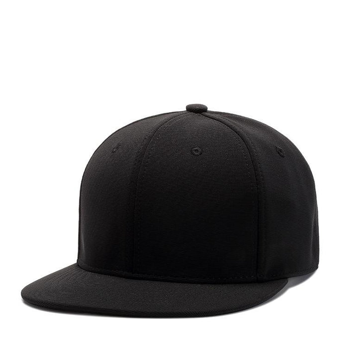 Black Breathable Simple Baseball Cap Solid colour Flat Brim Cap