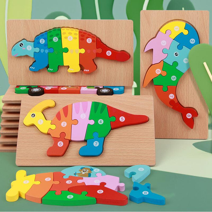 Children's 3d Wooden Stereo Puzzle Toy