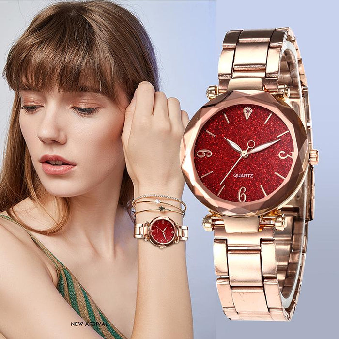 Women Quartz Classic Ladies Mujer Metal Wristwatch