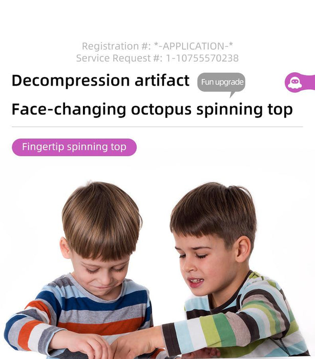 Face-changing Octopus Bubble Music Octopus Spinning Decompression Toy