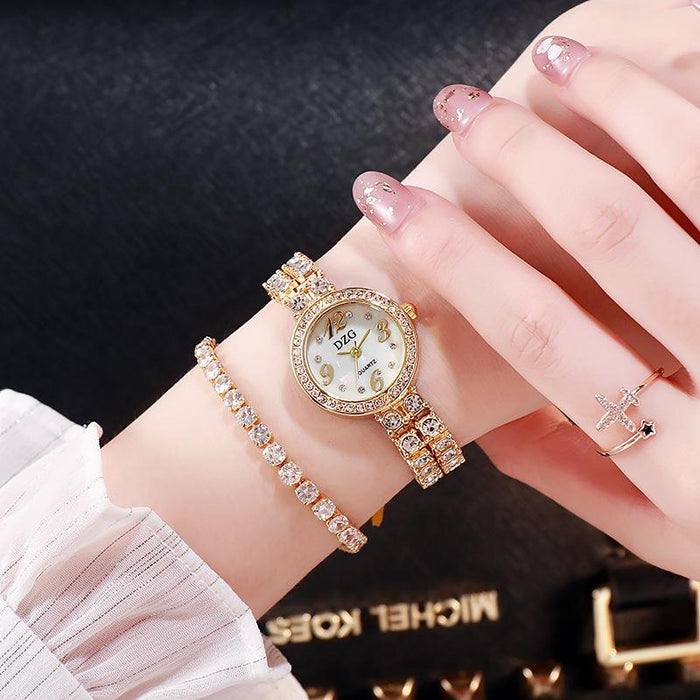 Ladies Shell Quartz Watch Casual Simple Temperament Clock