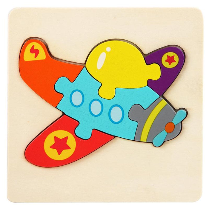 Children's Cartoon Wooden Puzzle Toy