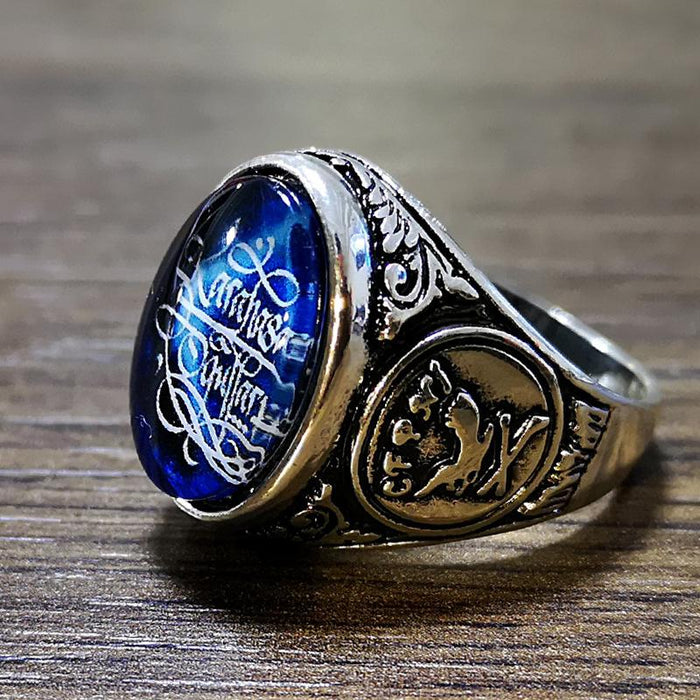 Arabic Eagle Totem Personalized Men's Ring