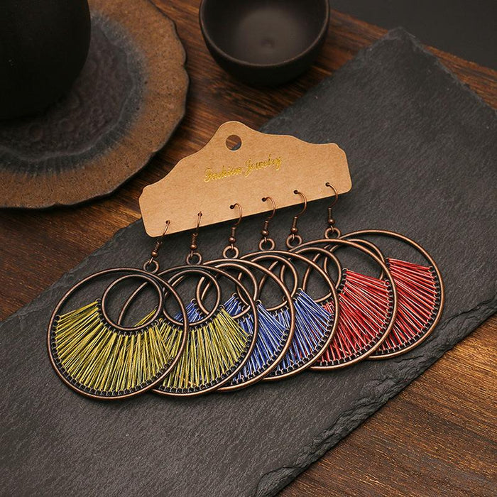 3 pairs/set Earrings Bohemian Style Jewelry X0X36207