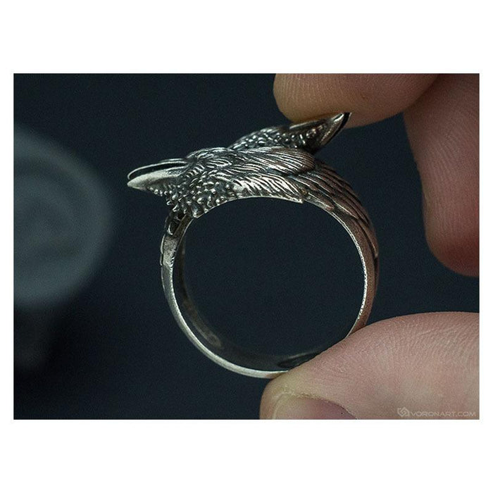 Vintage Creative Personality Two Crow Rings