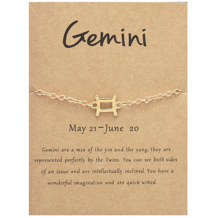 Twelve Constellations Bracelet Constellation Card Bracelet