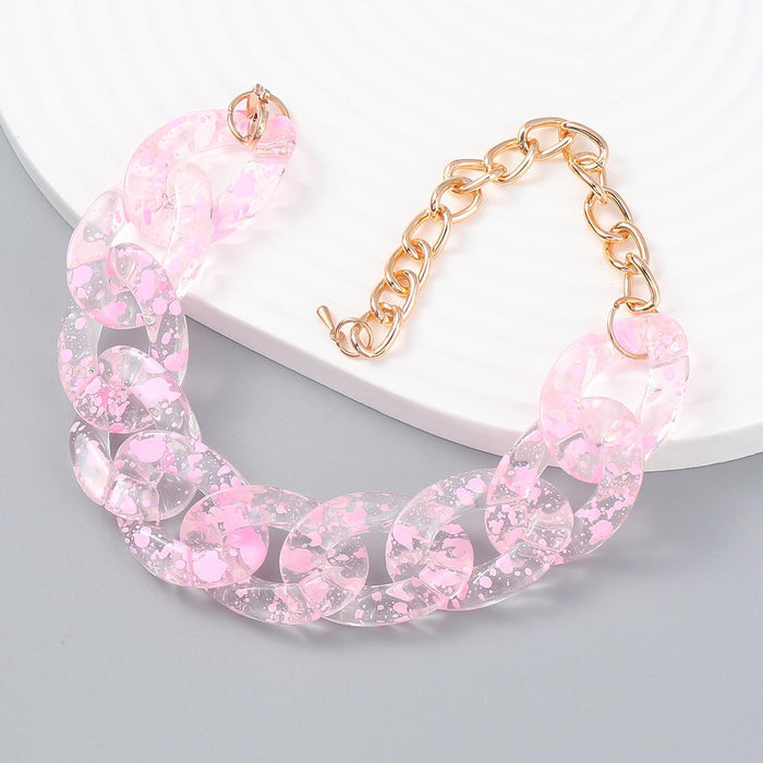 Fashion Jelly Acrylic Chain Resin Bracelet