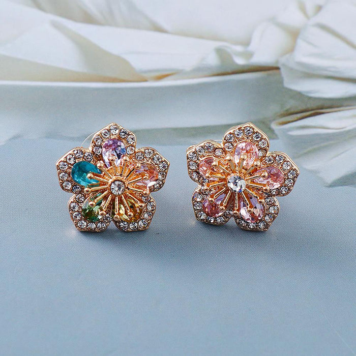 New Fashion Temperament Earrings Flower Female Earrings Accessories