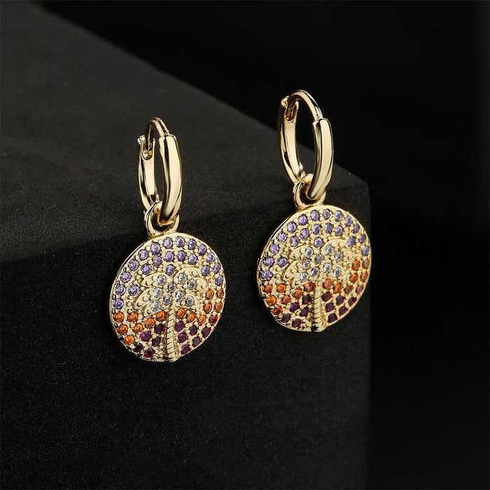 New Fashion Coconut Tree Beach Resort Women's Earrings Accessories