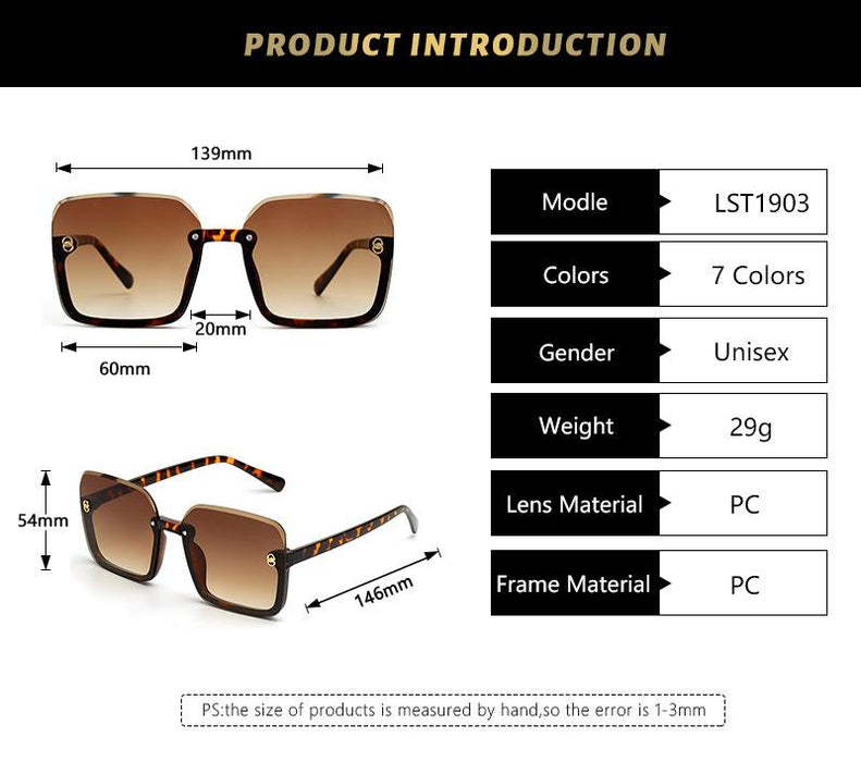 Half frame sunglasses and UV resistant Sunglasses