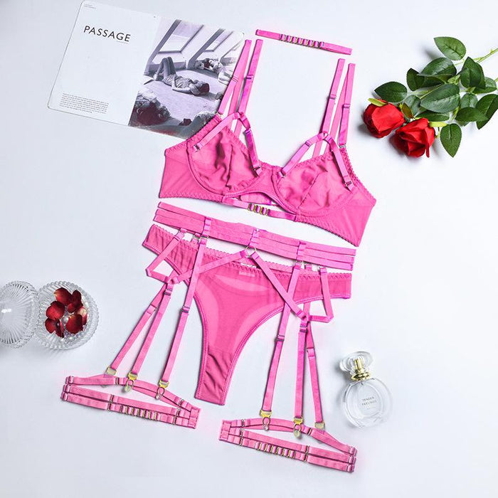 Women's Fashion Underwear Sexy Mesh Lingerie Set